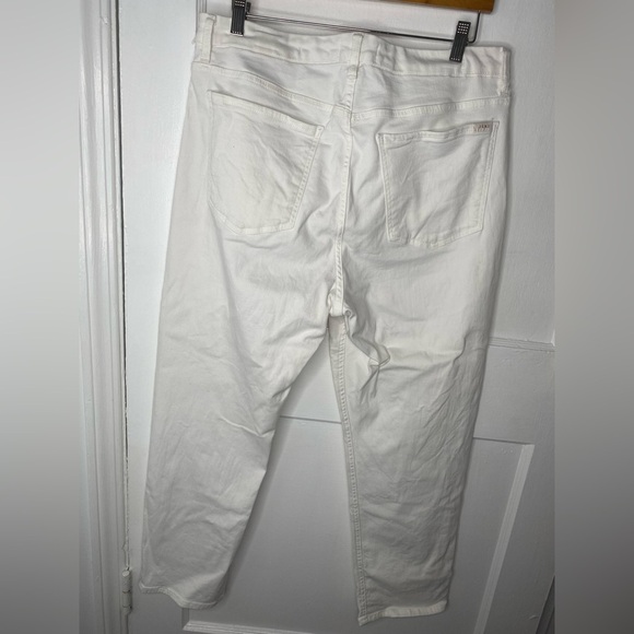 JEN7 for All Mankind White Denim Ankle Straight Jeans Pictured AS-IS - Picture 6 of 7